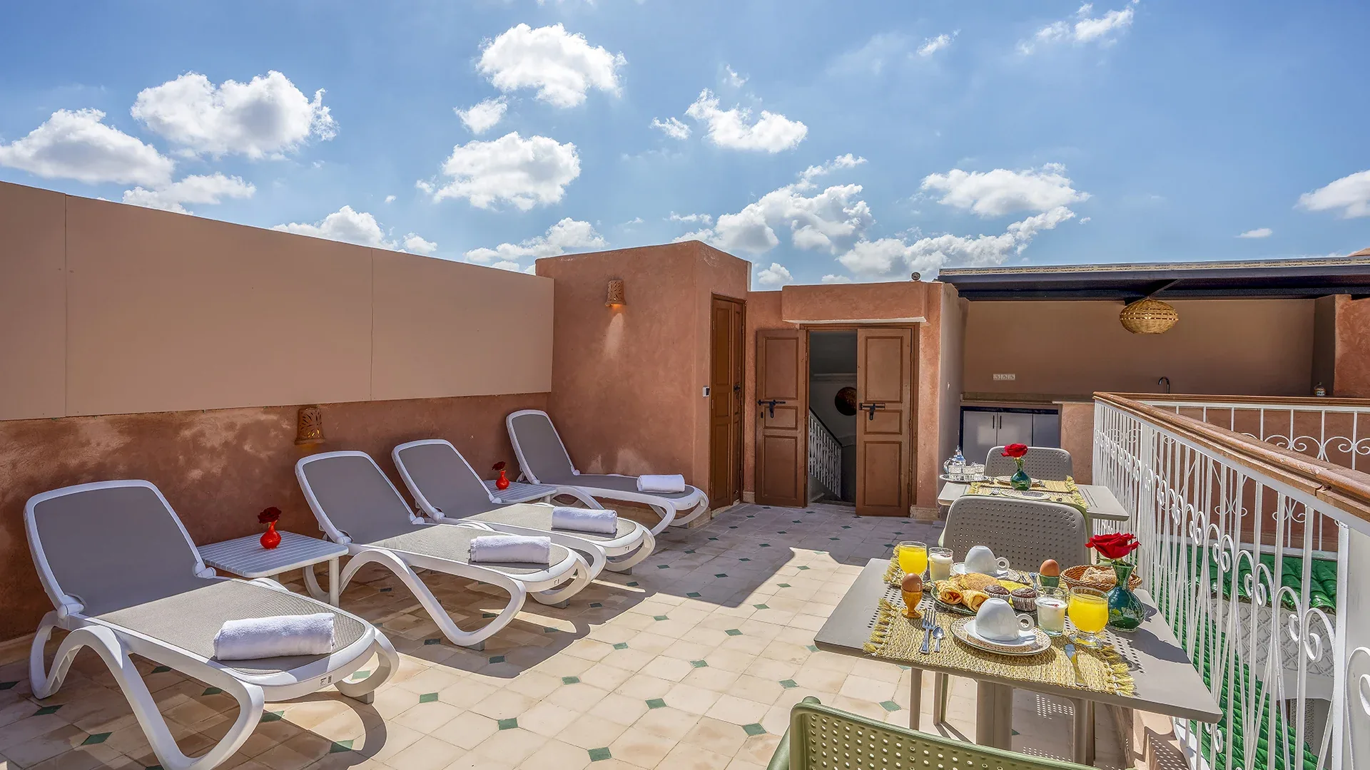 Terrasse rooftop du Riad Ilyan, Marrakesh
