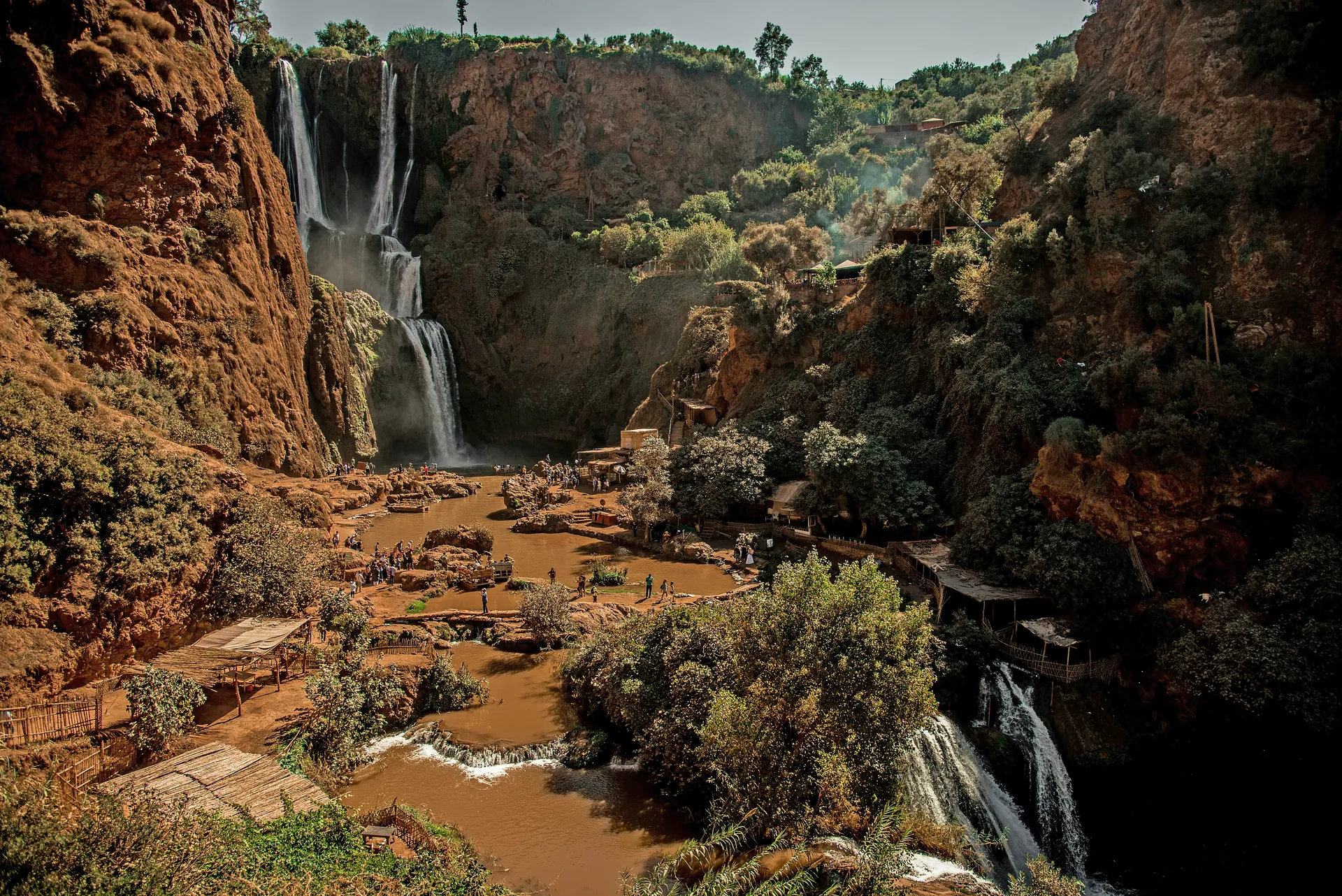 Cascades d'Ouzoud et singes magots, journée en groupe au départ du Riad Ilyan, Marrakesh